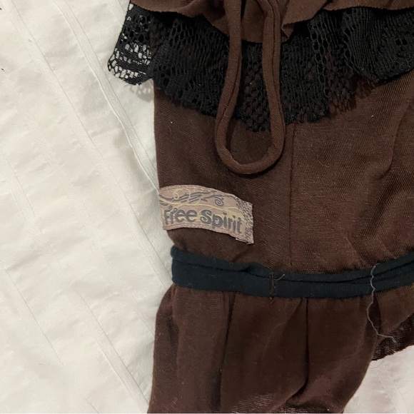 Brown Super Soft Skirt and Halter Top Set - Picture 4 of 5